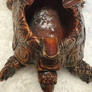 Vintage Alabaster Turtle Ashtray